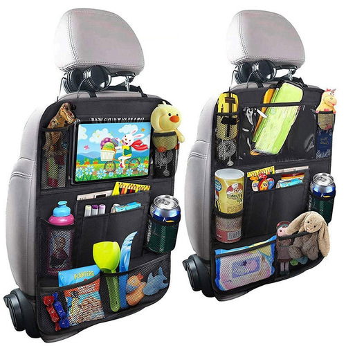 Car back seat storage bag, seatback organizer, multi-functional storage bag, iPad toy bag, back seat anti-kick, wholesale