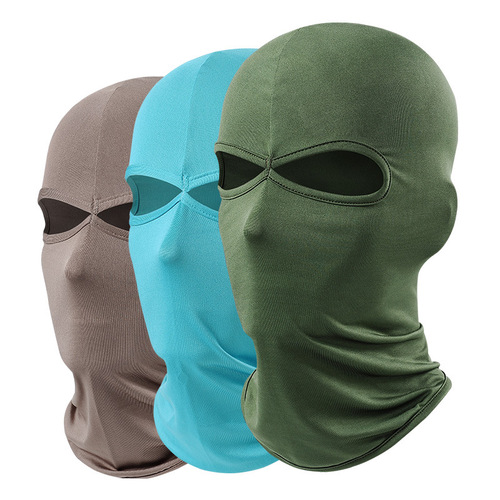 Cycling sun protection mask, outdoor sports equipment, bicycle and motorcycle hood, neck cover, summer ice silk riding mask