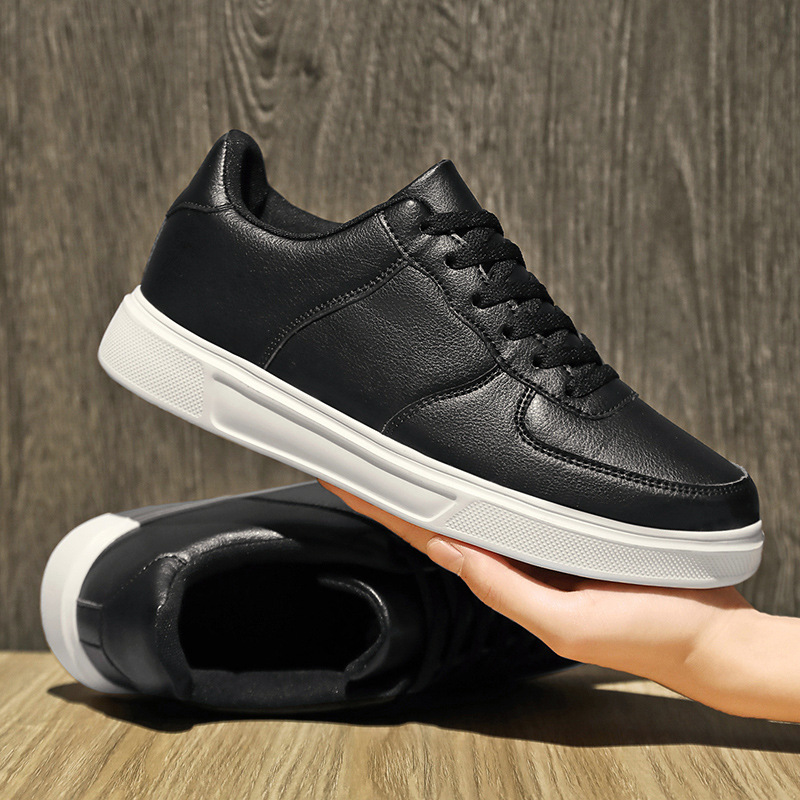 Comercio exterior talla grande 48 zapatos blancos pequeños, hombres y mujeres, zapatos casuales de color sólido para estudiantes de primaria y secundaria, zapatos de cuero para hombres, tamaño pequeño 36