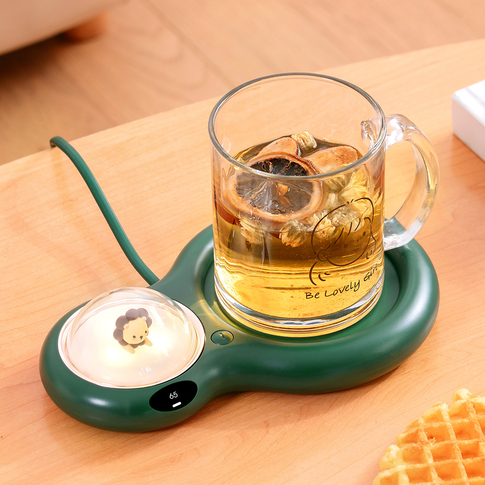 定制智能双糖暖杯垫暖暖杯智能恒温杯垫55度咖啡牛奶加热桌面杯垫