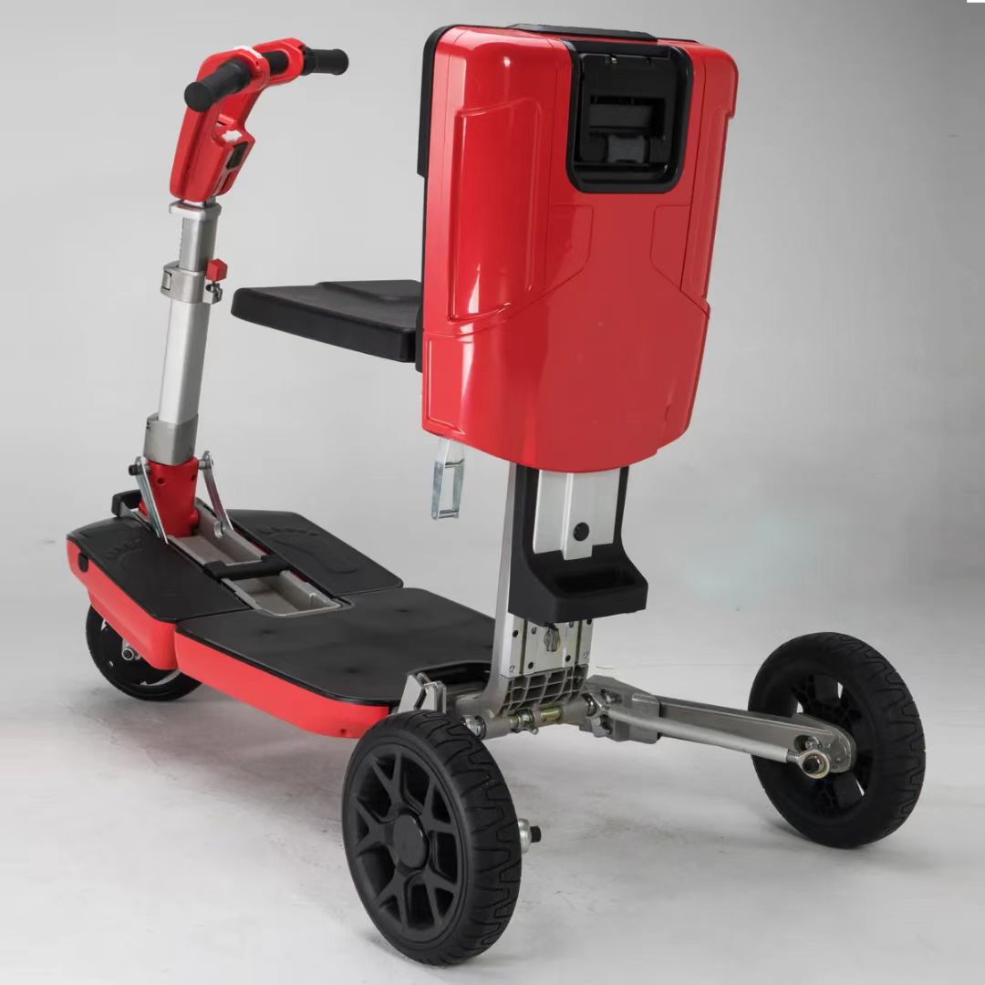 Cross-Border Air Travel Scooter for the Elderly, Electric Vehicle, Foldable Wheelchair for the Elderly, Four-Wheel Battery Vehicle for the Disabled