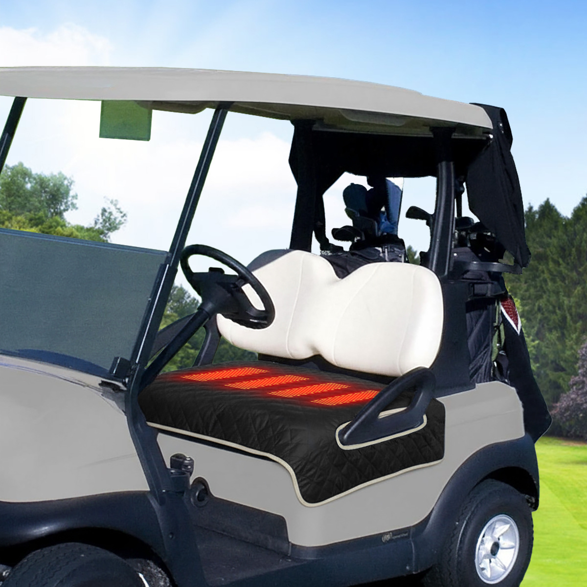 Cross-Border Golf Cart Heating Pad USB Heated Seat Cushion Winter Seat Warmer Low Voltage Portable Electric Blanket Wholesale