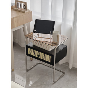 Bedside Table Bedroom Modern Simple Small Bedside Cabinet Home Advanced Creative Light Luxury Bedside Storage Cabinet Storage Rack