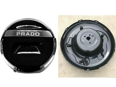 Suitable for Toyota 10-19 Prado: Spare wheel cover - black-cover-base