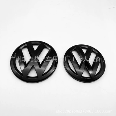 Volkswagen Old Jetta 06-11/12-14/15-18/19-21 Modified Front and Rear Logos Jetta Grille Vw Emblem (Car logo) - 06-11jetta-front-and-rear-labels-glossy-black