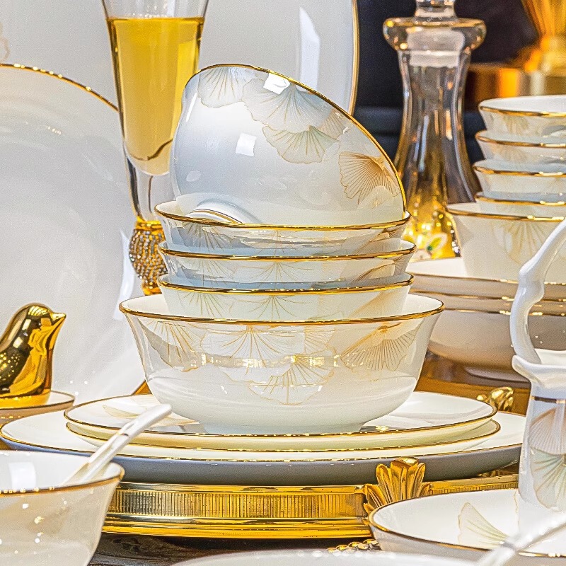 2026 New Style Bowls and Chopsticks Jingdezhen Ceramic Bone China Tableware Bowls and Plates Household Dishes Rice Bowls Noodle Bowls Soup Bowls 2026 New Style Bowls and Chopsticks Jingdezhen Ceramic Bone China Tableware Bowls and Plates Household Dishes Rice Bowls Noodle Bowls Soup Bowls