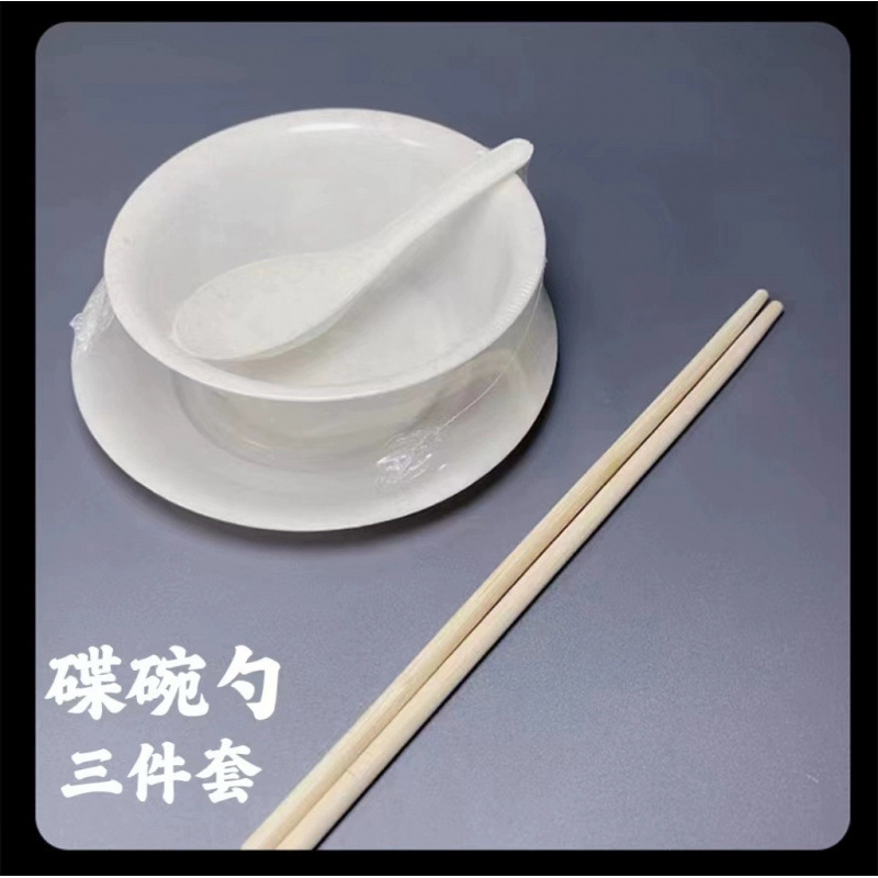 Tres juegos (cucharas) 100 juegos de palillos para enviar paquete independiente