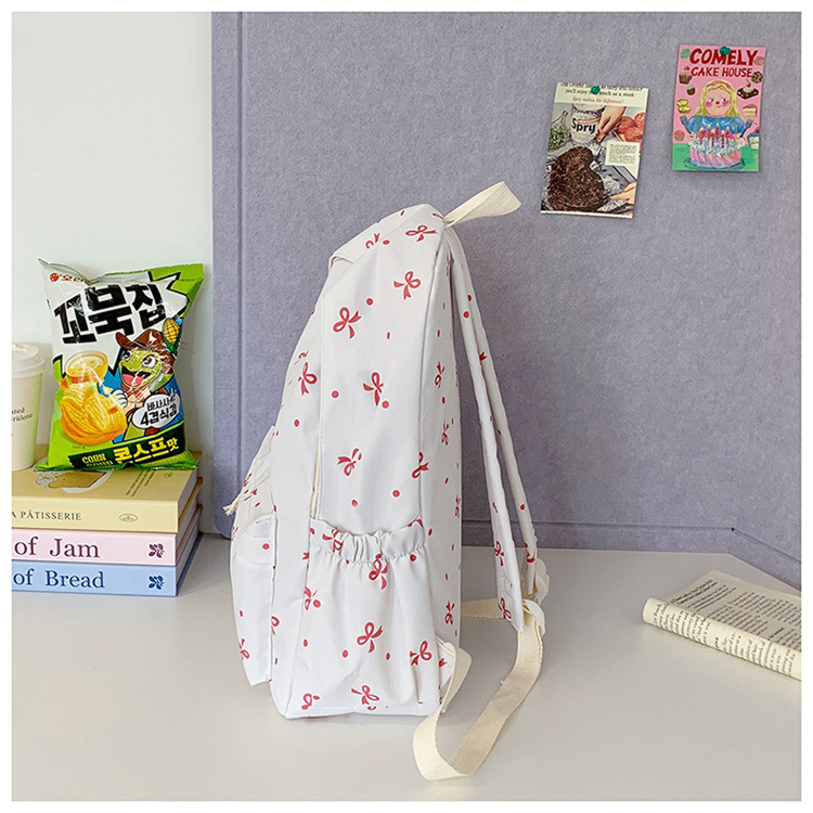 Japanese-style minimalist casual large-capacity backpack for middle and high school students, lightweight and trendy school daypack for girls