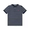 Navy with White Stripes