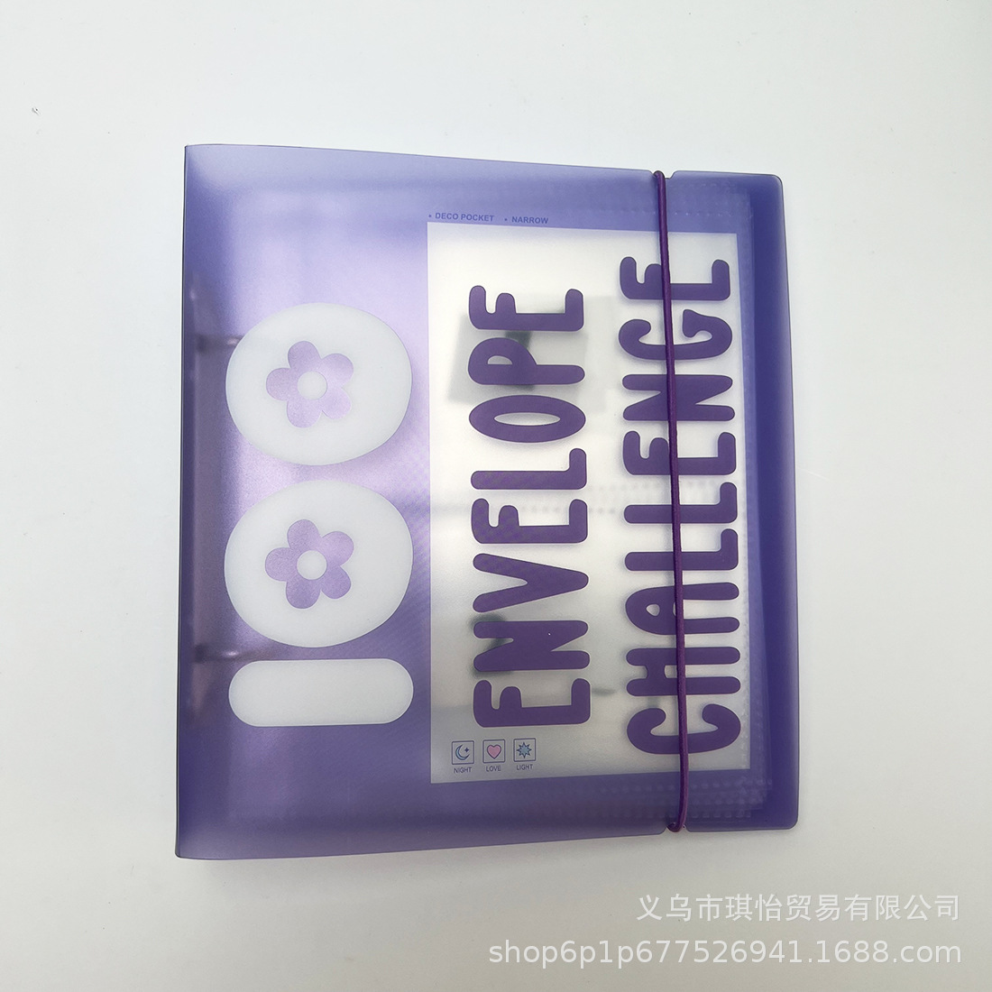 Nuevo Desafío de Ahorro de 100 sobres transfronterizos Cubierta de carpeta A5 personalizada pequeño clip de sobre Carpeta de ahorro