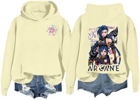 DLDXJQTPL Jinx Was Here Women Hoodie Jinx Arcane Figure