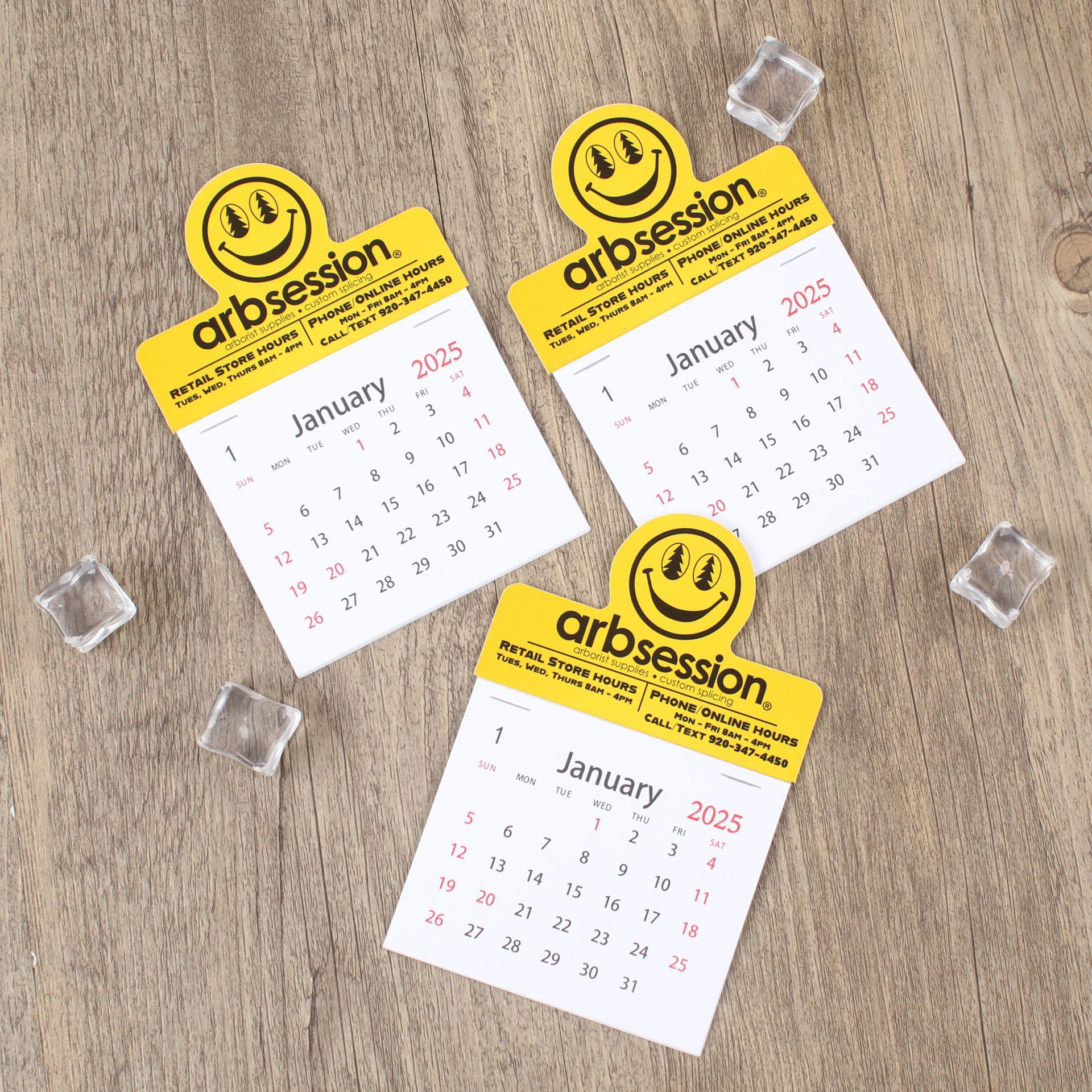 定 制微笑小月历迷你台历桌面摆件创意logo 每月一张方便携带记录