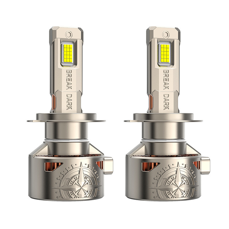 Redsea doble tubo de cobre led faro 240w de alta potencia 24 núcleo H1H4H7H11 LED faro de automóvil cañón de luz alta