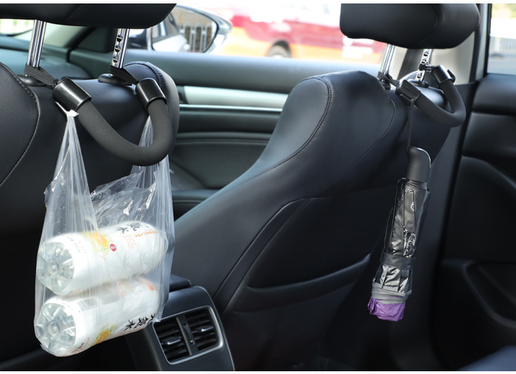 Cross-border car seat back armrest rear seat auxiliary soft handle car multi-function hook car storage small hook