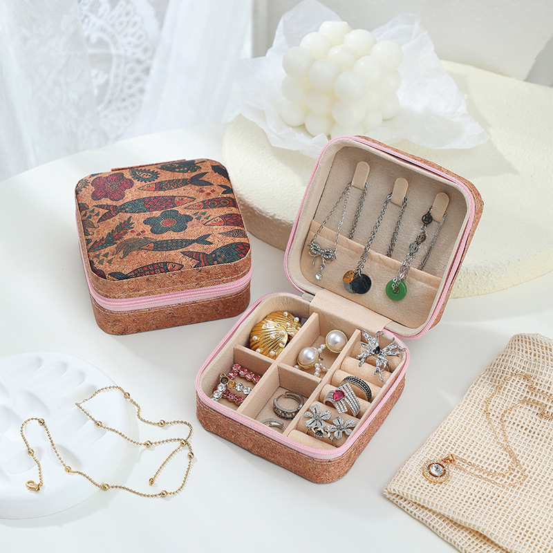 Portable Jewelry Storage Box Valentine's Day Gift Packaging Box Earring Ring Necklace Jewelry Box Decorative Mini Box