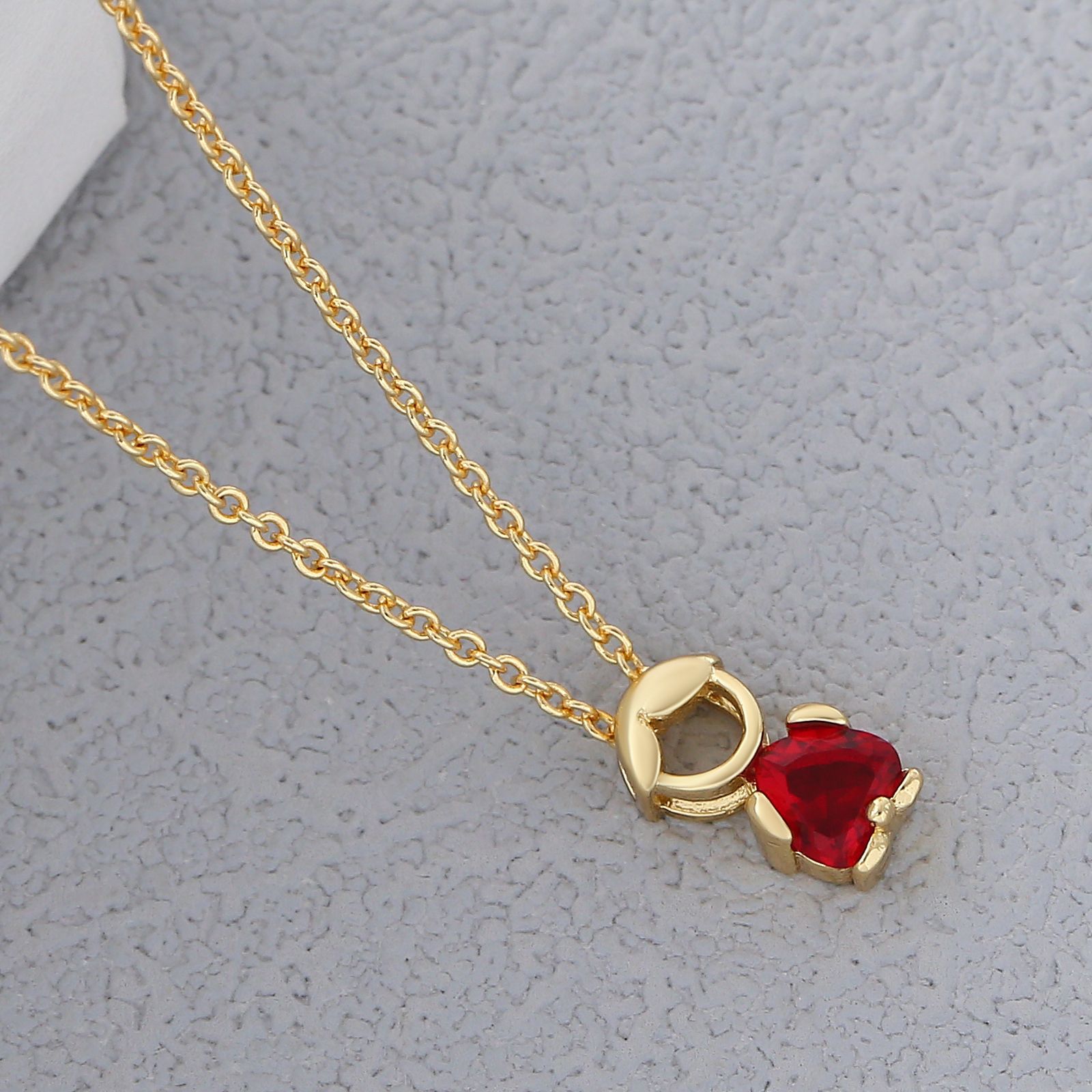 Schutz-amulett Kette Mit Buntem Zirkonia Für Kinder_voghion.com