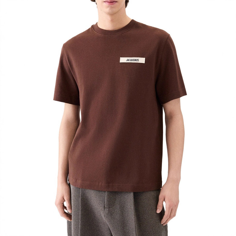 In Stock 26 Early Spring Men's Jacquemus Short-Sleeve T-Shirt, Round Neck, Simple, Versatile, Casual, Fashionable Top, Unisex