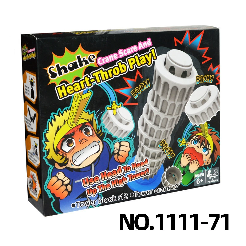 Игра «Падающая башня» с шляпами для двоих
