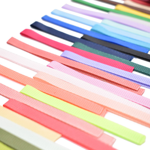 0.6CM Elastic Ribbed Tape, Polyester Checkered Fabric, Apparel Accessories, Bow Ribbon, Colorful Ribbon—Factory Wholesale