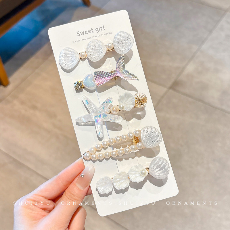 Estrellas de dopamina de verano costera coreana nicho de diseño universal lindos tocadillos broches al por mayor