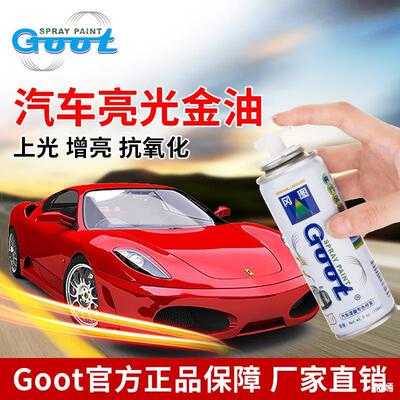 Gang Figure automobile Light Gold Oil Aerosol  Colorless transparent Paint Polish Dedicated Varnish Oxidation