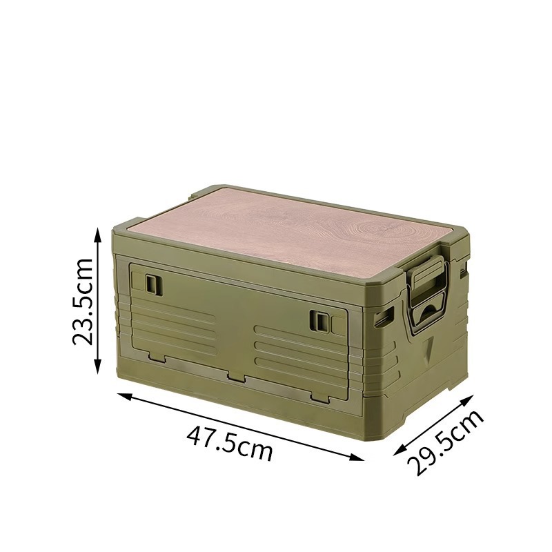Caja de almacenamiento para acampar al aire libre Caja de almacenamiento plegable para acampar para un picnic