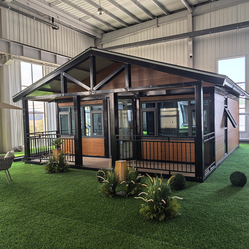 Casa Contenedor Expandible con Techo Puntiagudo para Atracciones Turísticas al Aire Libre, Vivienda Integrada Popular, Alojamiento, Casa Contenedor Habitable, Casa Móvil.