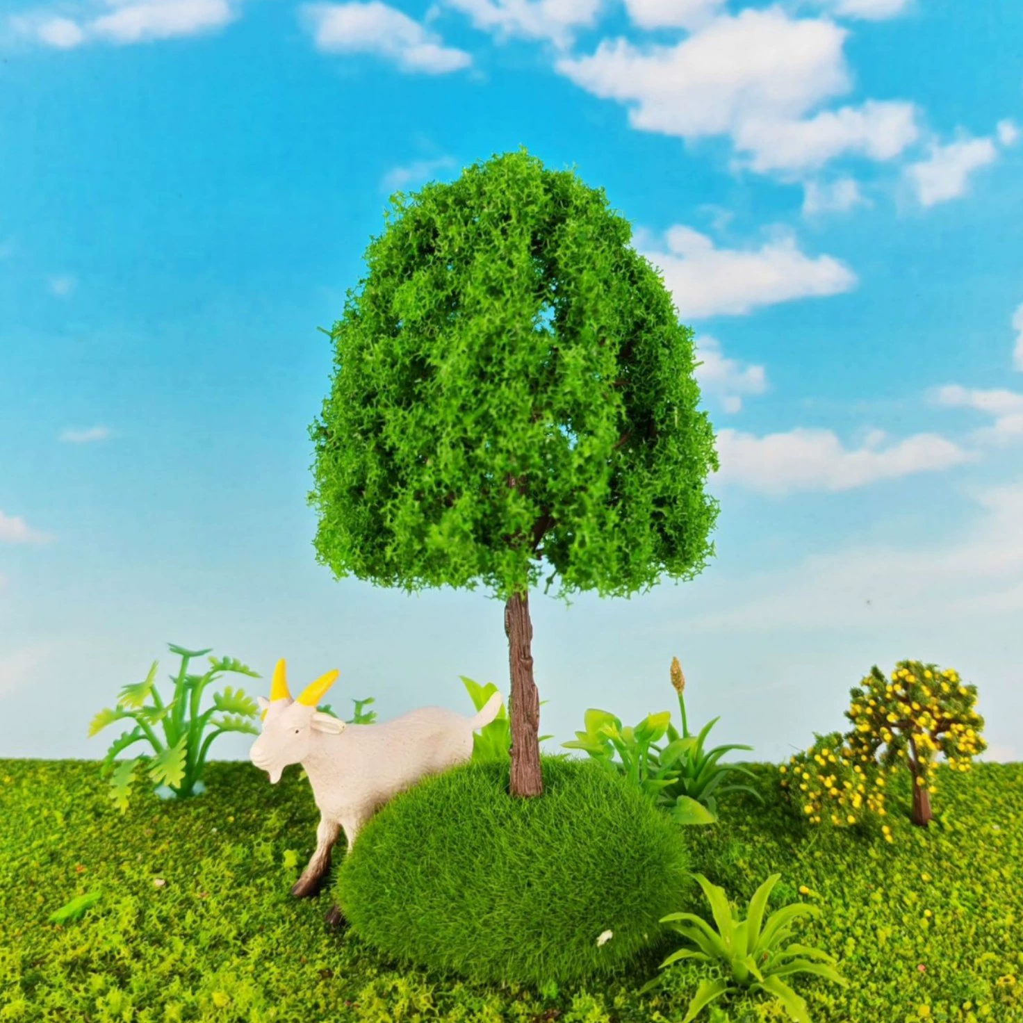 Архитектурная модель песочного стола, архитектурная модель, микроландшафт, декор, искусственные пластиковые цветы, уличные деревья, украшение для ног