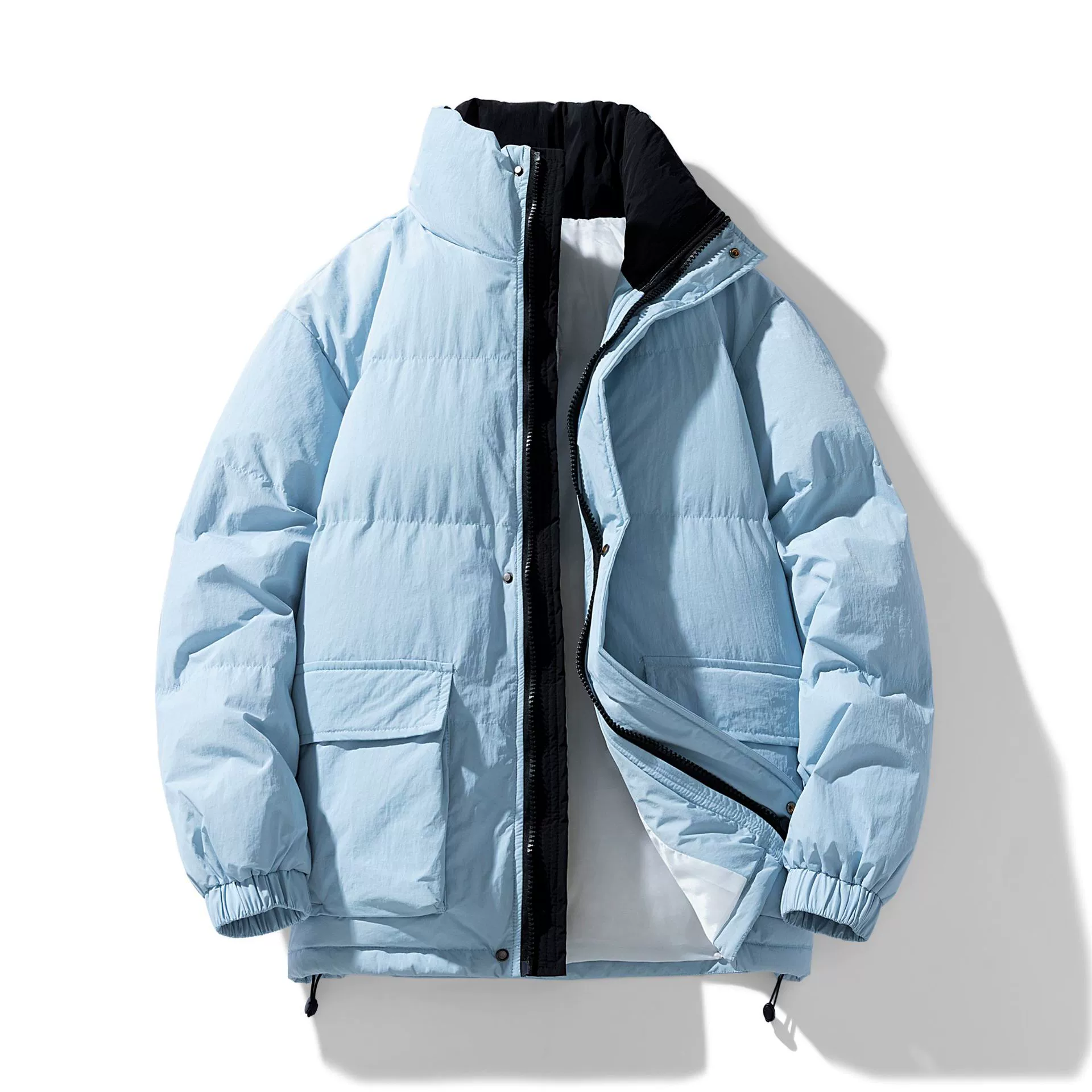 Хлопковое пальто для мужчин 2024 новый зимний хлопковый костюм с капюшоном