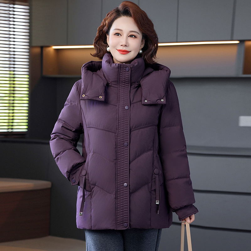 2026 winter collection: new national standard 90% white duck down jacket, Korean-style, designed for middle-aged and elderly women, fashionable and age-reducing down coat for women