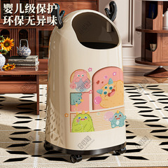 家庭用リビングルーム、キッチン、寝室用の取り外し可能なゴミ箱、見栄えの良い軽い高級感のある高級トイレ二層車輪付き収納バケツ