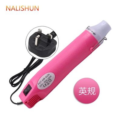 Repair kit, embossed powder heat shrinkable sheet - color-change-film-hot-air-gun-pink-british-gauge