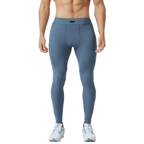 Light compression sports quick-drying pants, men's autumn and winter new outdoor training yoga fitness pants, running tights