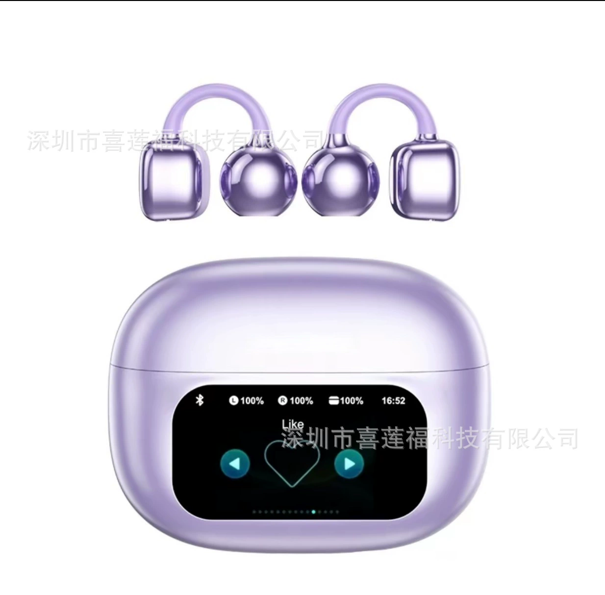 Популярная беспроводная Bluetooth-гарнитура MINISO G08 с высоким разрешением сенсорного дисплея, заушная гарнитура для синхронного перевода C02