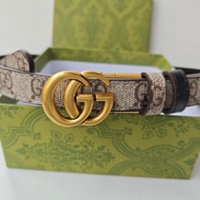 新款韩版2.0双G平滑扣皮带简约时尚百搭潮流轻奢腰带工厂批发代发