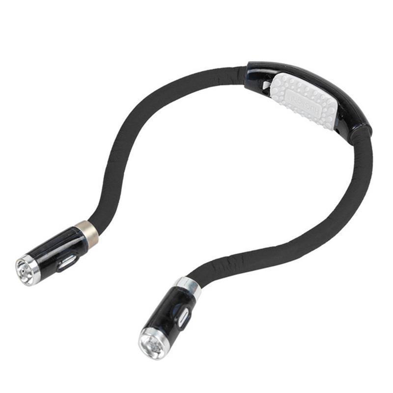 Cross-border USB linterna recargable doble lectura de luz de aprendizaje LED Halter luz al aire libre camping noche montando noche corriendo mantenimiento trabajador