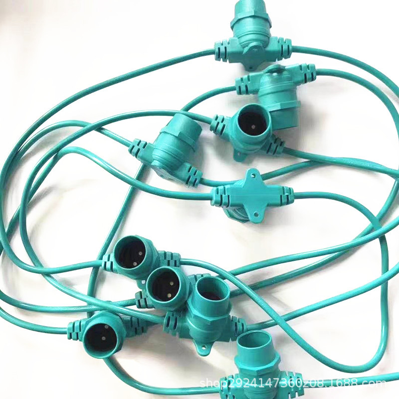 E26E27灯串线 大棚种植照明 灯具照明灯串线 AC电源线