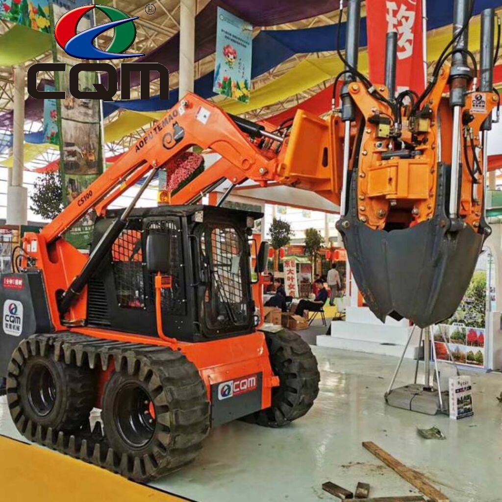 Fully automatic tree digging and moving nursery machine,