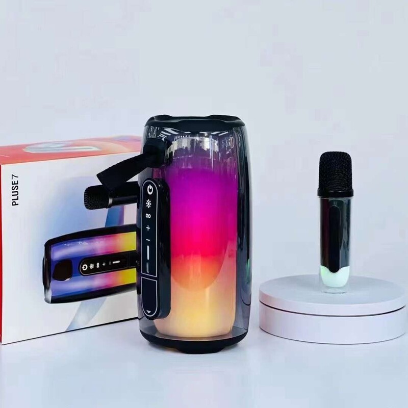 七色の脈動7ブルートゥーススピーカーpulse 7無線携帯型オーディオ360度雰囲気ランプk歌付麦|undefined