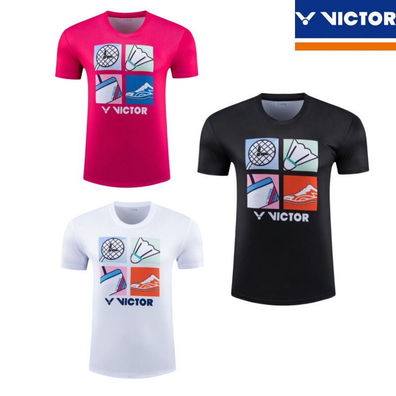 2025 New Summer Badminton Uniforms for Men and Women, Short-Sleeved T-Shirts, Quick-Drying Breathable Training Uniforms Printed