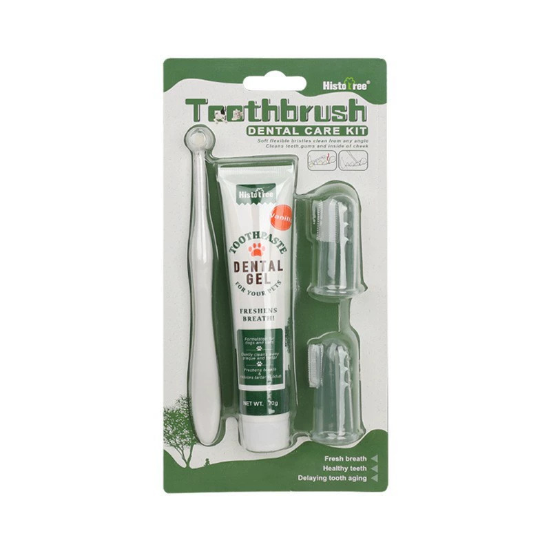 Fuente fabricante pasta de dientes para mascotas cepillo de dientes perros gatos dientes limpiadores perros gatitos dedo cubierta de cepillo de dientes desechable