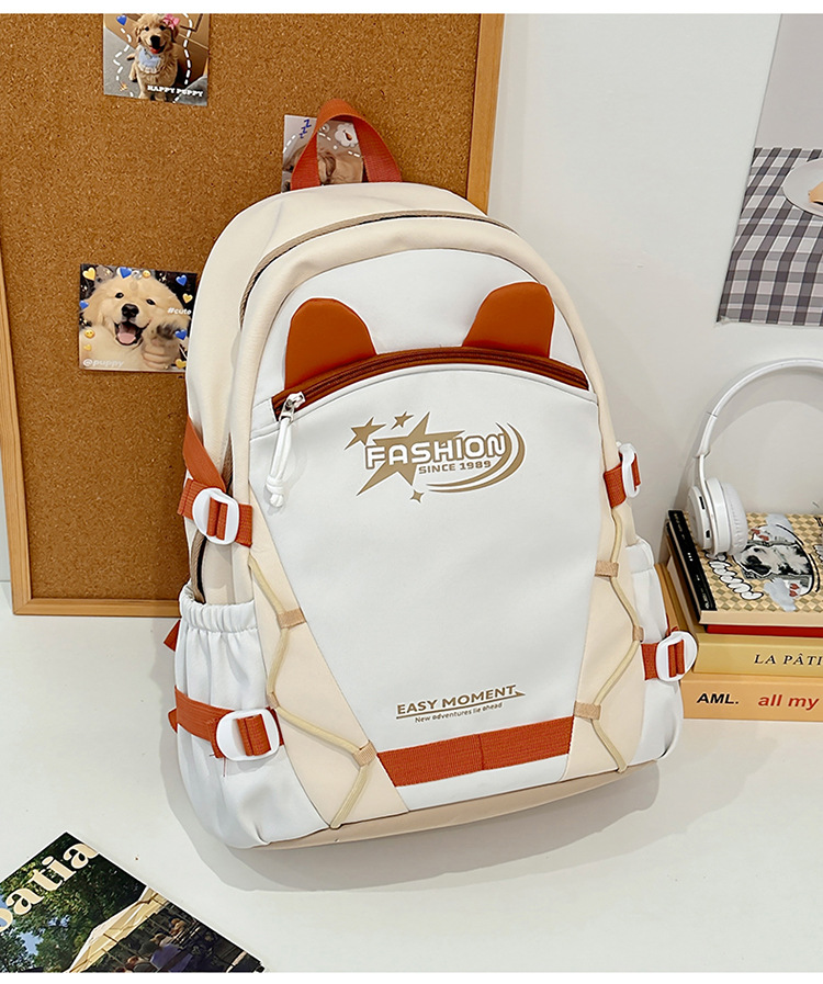 Zaini per bambini Zaino Nuovo stile Moda Stile carino Grande capacità Zaino per studenti delle scuole medie Zaino semplice e versatile_voghion.com