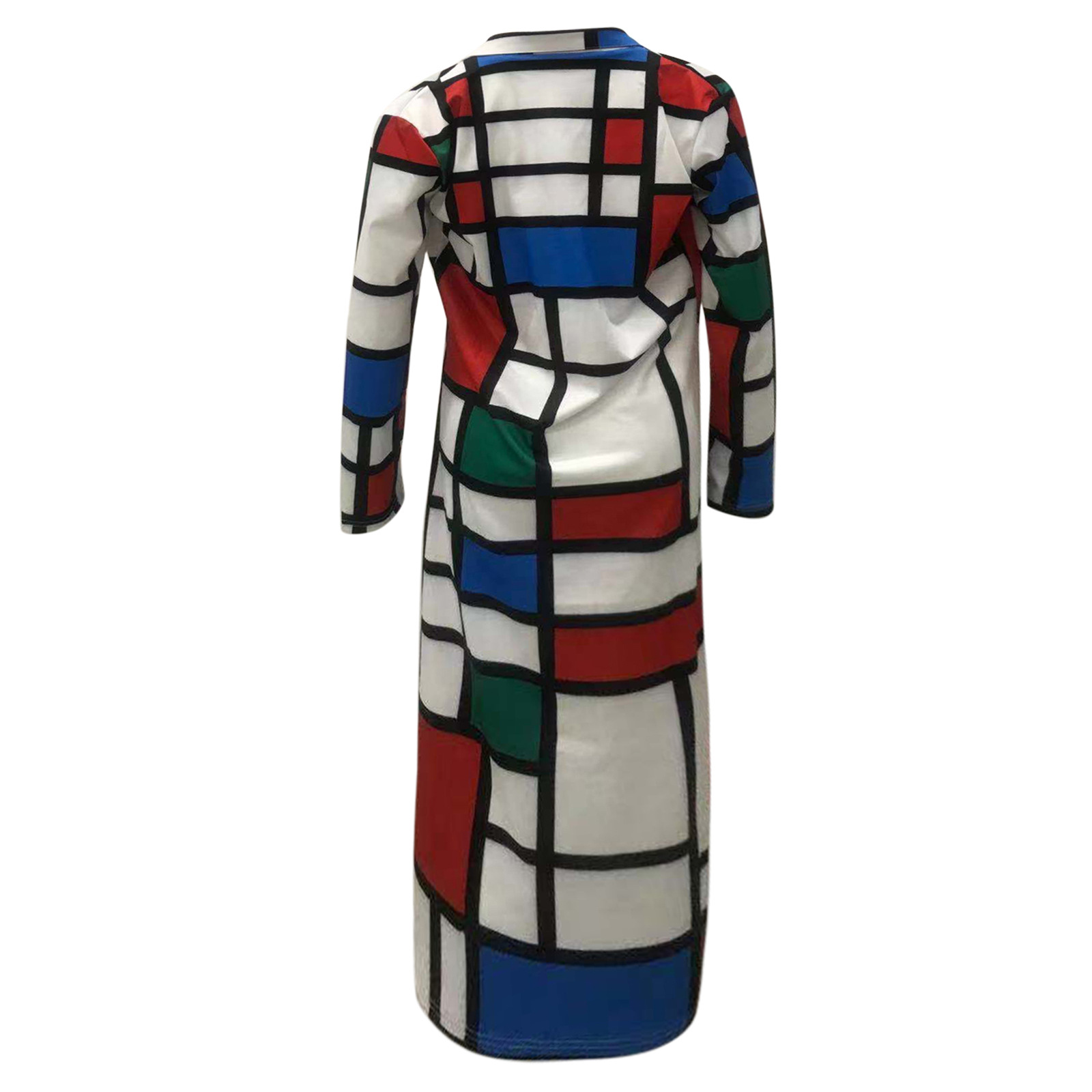 Women's Coat Autumn Winter Plaid Double Breasted Lapel Windbreaker_voghion.com