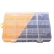 12-compartment removable transparent plastic storage box rubber band beaded screws hardware tools accessories compartment finishing box