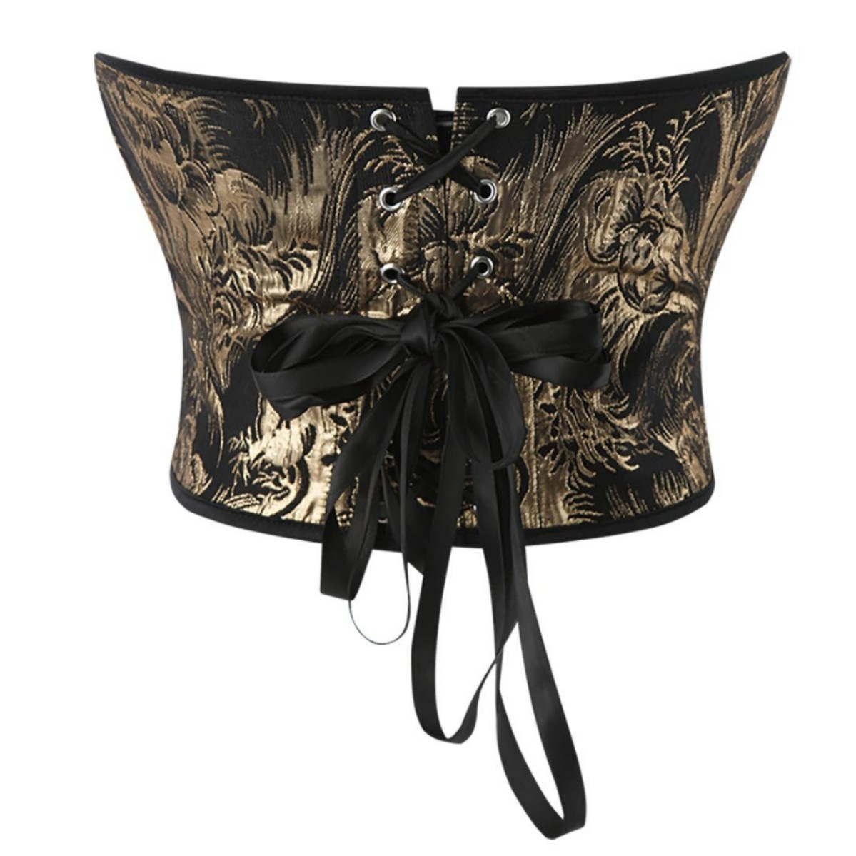 Europa y los Estados Unidos negro oro pectoral hueso de pez corsé sin cinturón de hombro soporte de pecho sexy chaqueta de plástico Aliexpress transfronterizo Amazonte