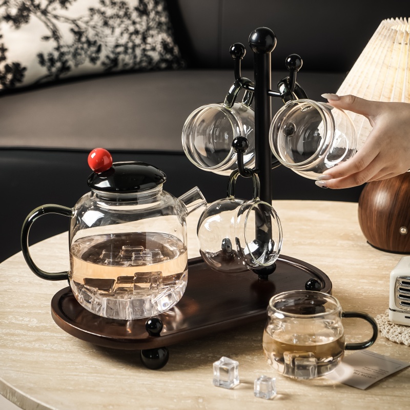 Glass summer set, capacious tea, Chinese style