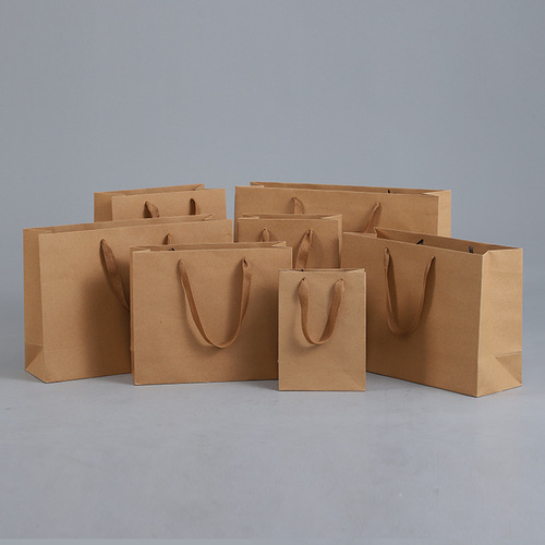 Cowhide clothing store bag paper bag gift bag gift bag tea shoes hand bag hand bag wholesale