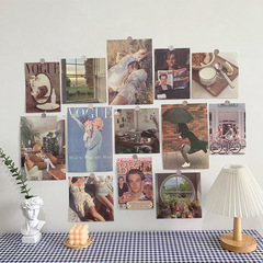 ins retro poster gourmet bread background wall decoration card photography props versatile B&B with soft decoration