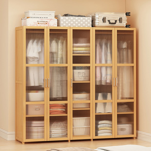 Bedroom Coat Rack Home Wardrobe Light Luxury Simple Rental Room Storage Economical Large Wardrobe Wardrobe Cabinet