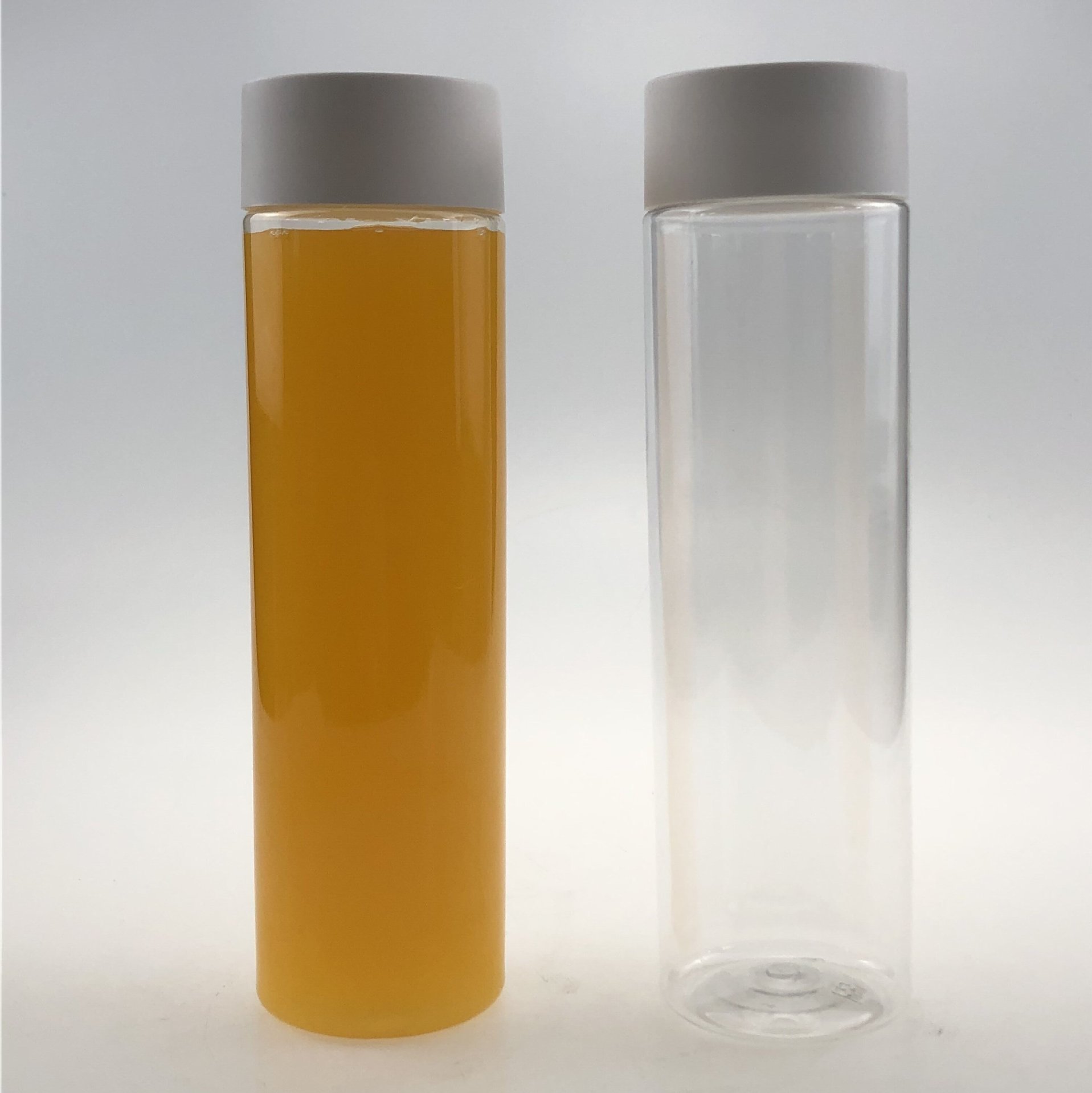 Factory Direct Sales 300ml Plastic Cylindrical Beverage Bottle Beverage Cup Juice Transparent Sealable